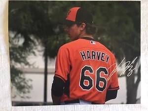 Hunter Harvey Signed 8x10 Photo Baltimore Orioles Top Prospect Pitcher  - Picture 1 of 2