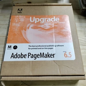 ADOBE PAGE MAKER 6.5 UPGRADE DISK - Picture 1 of 8