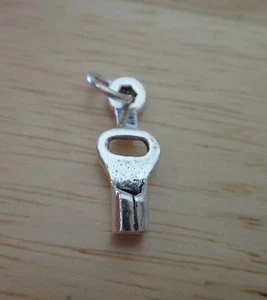 Sterlingsilber 3D 23x7 mm realistischer Skate Schlüssel Charm - Bild 1 von 4