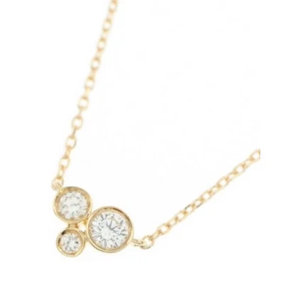 Collar Colgante Ponte Vecchio 0.15ct Diamante Oro Amarillo 18K Cadena 40cm Mujer  Foto 1 de 4