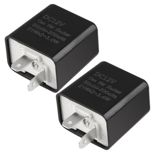 Effortless Upgrade Adjustable Speed Flasher Relay for 2 Pin Motorcycles - Picture 1 of 11