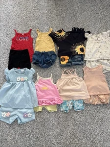 Baby Mädchen gemischtes Sommer Paket mit 8 Outfits - Bild 1 von 3