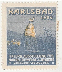 Tschechoslowakei - Internationale Ausstellung für Handel, Gewerbe & Hygiene Label (M) - Bild 1 von 1
