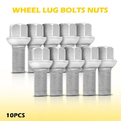 10PCS Wheel Lug Bolts Nuts For Mercedes Benz C200 C230 C250 C300 C350 - Image 1 of 4
