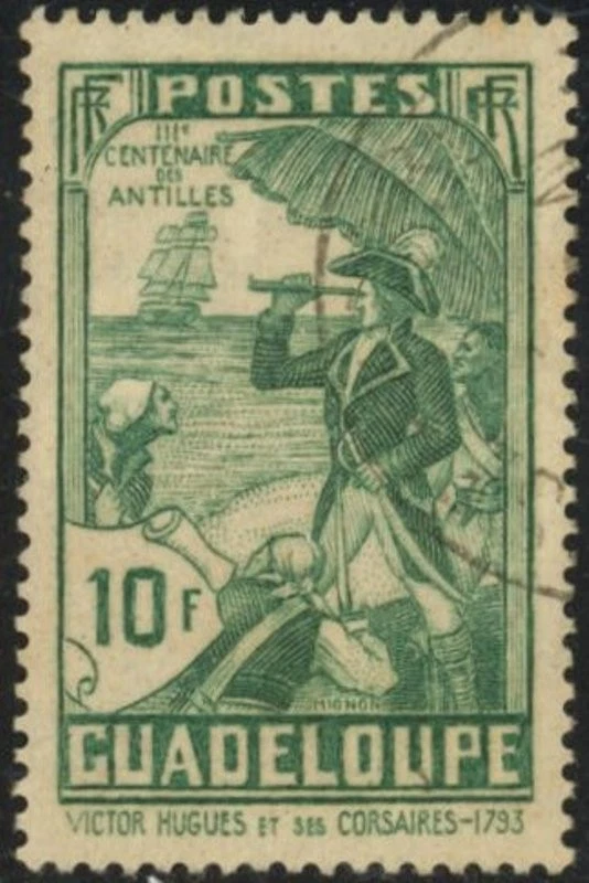 Guadeloupe 1935 good stamp very fine used. Catalog value : 15 € - Image 1 of 1