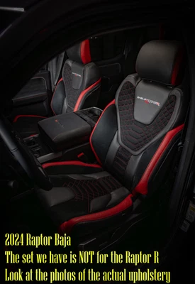 NEW FORD F150 SHELBY BAJA RAPTOR NEW LEATHER SEAT UPHOLSTERY SET 2022-2025 - Image 1 of 4