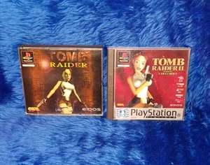 Tomb Raider 1 & 2 II SONY PS1 Playstation 1 One Lara Croft ***VGC*** PAL - Picture 1 of 5