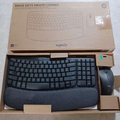 Logitech Wave Keys MK670 Combo Keyboard & Signature M550 L Mouse READ - Image 1 of 4