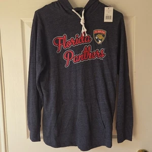 NHL Official Florida Panthera Damen Hoodie M Blau Neu mit Etikett - Bild 1 von 11