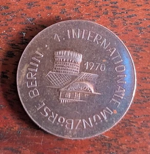 Medaille 1. Intern. Münzbörse Berlin 1970 - Bild 1 von 2