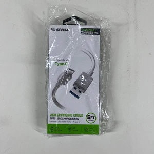 New Esoulk USB Charging Cable 5ft USB Charge/Sync Cable EC30P-TPC-WH - Picture 1 of 2