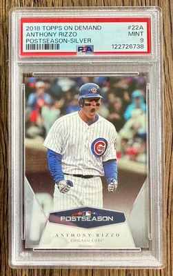 2018 Topps On Demand MLB Postseason Silver Anthony Rizzo #22A PSA 9 - Image 1 of 2