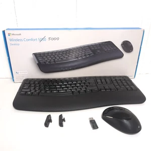 Microsoft Wireless Comfort Desktop 5050 Tastatur mit Maus & USB (Mängel) - Bild 1 von 16