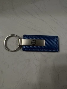 Volvo OEM Blue Carbon Fiber Keychain - Picture 1 of 2