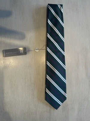 Corbata de lujo para hombre Hickey Freeman 100 % seda hecha a mano en EE. UU. 58” NUEVA CON ETIQUETAS Foto 1 de 4