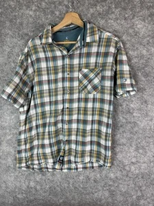 Kuhl Shirt Mens XL Tropik Outdoors Camp Hiking Organic Cotton Plaid Button Up - Picture 1 of 8