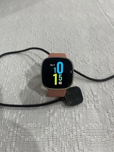 Fitbit Versa 3 Activity Tracker With New Pink Clay Colour Band & USB Charger - Picture 1 of 7