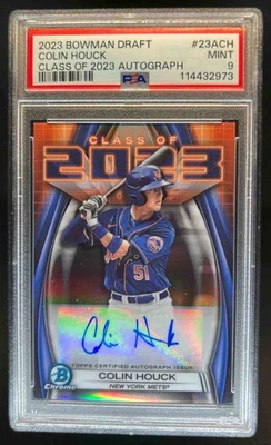 2023 Bowman Draft Colin Houck Class of Auto #23A-CH Mets PSA 9 - Image 1 of 2