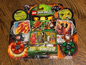 Lego Ninjago 9591 NRG Kai and Chokun Spinner Weapon Pack, NWT/Sealed