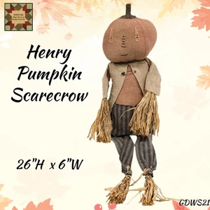 *Henry Pumpkin Scarecrow 26&quot;L - Picture 1 of 2