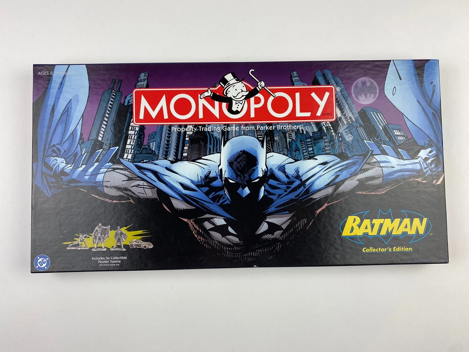 Batman Monopoly Edición Coleccionista 100% COMPLETO con Figuras de Peltre Usado en Excelente Condición *RARO* Foto 1 de 4