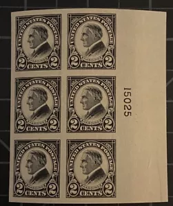 US Stamps - SC# 611 - Plate Block Of 6 - Right - MNH - SCV = $90.00 - Picture 1 of 2