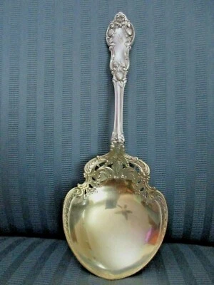 GORHAM Serving SPOON H SERIES H382 Art Nouveau 9 7/8" STERLING SILVER .925 - Image 1 of 4