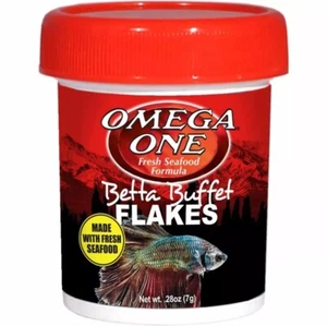 (3 PACK) OMEGA ONE BETTA BUFFET FLAKES .28oz EACH - Picture 1 of 1