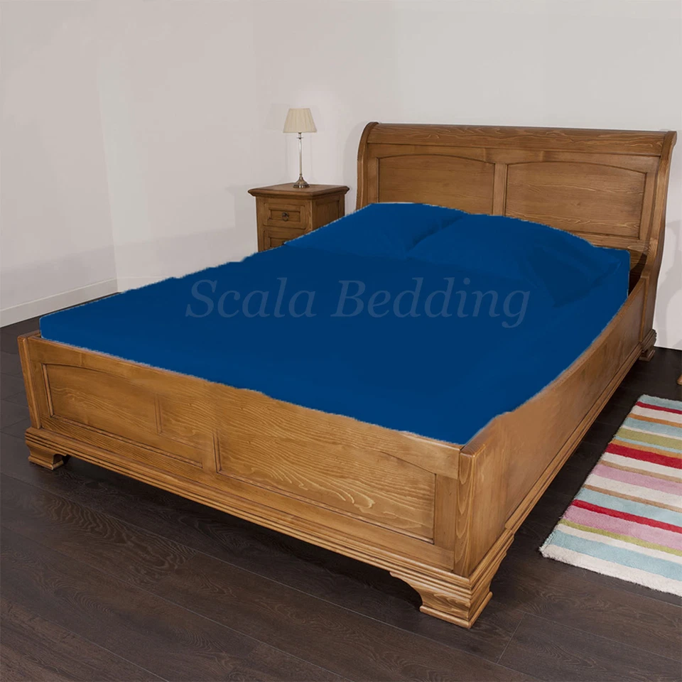 1 Piece 15" Deep Pocket Fitted Sheet 100% Egyptian Cotton 1000 TC all Size/Color - Image 1 of 1