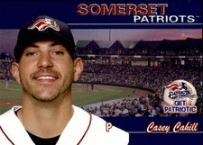 2011 Somerset Patriots Choice #8 Casey Cahill North Brunswick New Jersey NJ Card