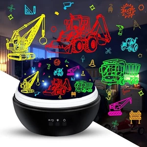 Night Light Projector for Kids Truck Toys for Boys 360 Degree Rotation Baby N... - Picture 1 of 7