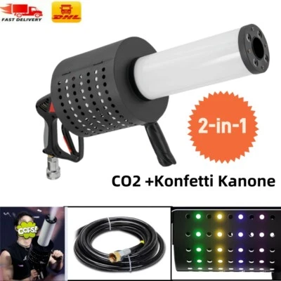 LED CO2 Confetti Hand Jet Gun Shooter Cannon for Party Disco Nightclub 150W - Image 1 of 4