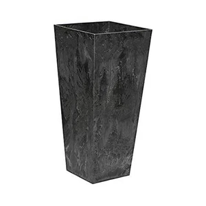 Novelty (#35278) Artstone Ella Tall Square Planter, Black - 27.5-inch - Picture 1 of 7