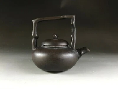 Rara tetera china de porcelana de arcilla púrpura de la dinastía Qing Foto 1 de 4