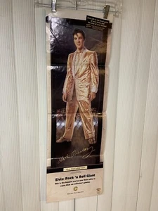 Vintage Elvis Poster Advertisement For Bradford Exchange Plate, 33” Tall 13”Wide - Picture 1 of 11