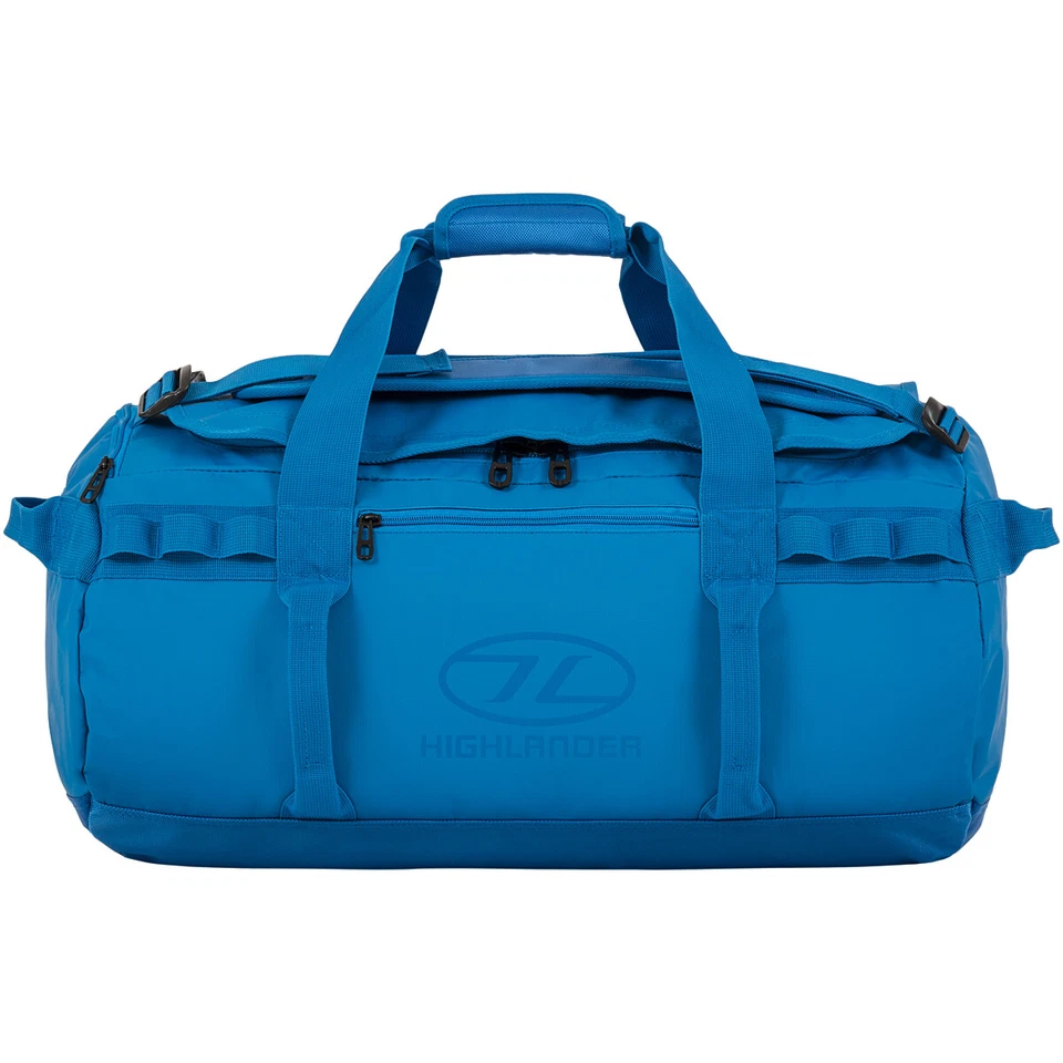 Highlander Storm Kitbag 65L Bolsa de Lona Resistente al Agua Correr Gimnasio Mochila Azul Foto 1 de 1