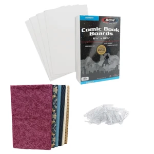 100 Quilting Fabric Boards Comic Book Boards Plastic Alligator Clips for Fabric - Picture 1 of 1