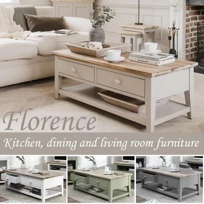 Coffee Table, Side Table, Living Room Furniture, FLORENCE Wooden Coffee Table