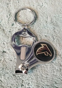 Atlanta Falcons NFL 3 in 1 Keychain Nail Clipper Bottle Opener Free Shipping - Picture 1 of 1