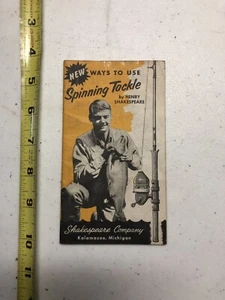 Vintage 1950's Shakespeare Spinning Tackle Equipment Catalog Pamphlet - Picture 1 of 2