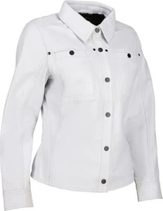 Women's Button Front Lambskin Leather Jacket – Casual Shirt-Style Leather Jacket - Picture 1 of 18