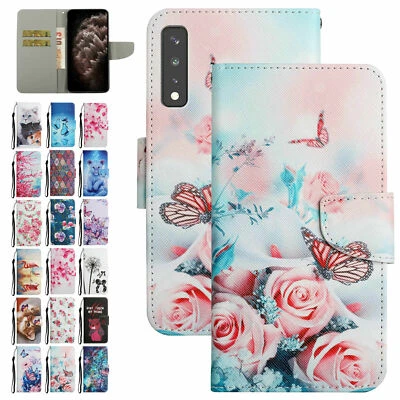 Flip Lion Cat Flower Phone Case For LG K92 5G V60 K22 K31 K51 K61 Stylo 7 Velvet - Image 1 of 4