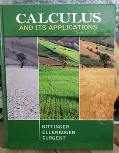 Calculus and Its Applications 10th Edition Hardcovr Bittinger Ellenbogen Surgent - Imagen 1 de 12