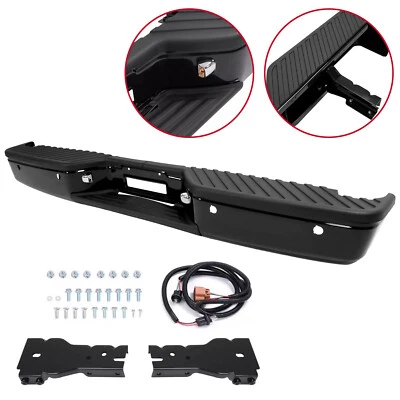 NEW Complete Black Rear Bumper Assembly For Nissan Titan 04-15 W/ Sensor Holes - Image 1 of 4