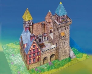 Ritterburg Froggelstein 1:120 Spur TT Kartonmodell NEU Kindermodellbau Bausatz - Bild 1 von 1