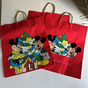 Bolsa de Regalo Mickey Mouse Años 80 De Colección Disney Lindley Maryland Packaging Corp Set 3 - Imagen 1 de 7