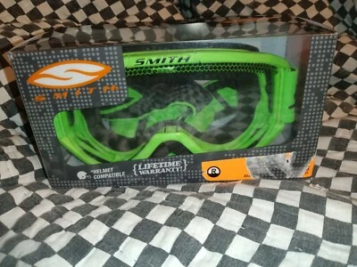 Protector de gafas SMX verde vintage SMITH, MX, AMA, MOTOCROSS, CASCO, VISERA  Foto 1 de 4