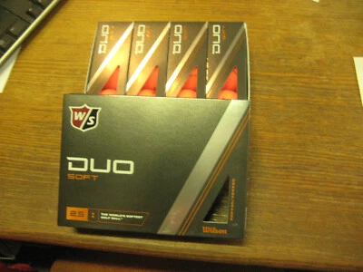 2 dozen BRAND NEW 2024 Wilson Staff Duo Soft 2.5 Optix golf balls Orange