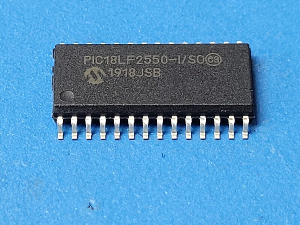 (1 PC) PIC18LF2550-I/SO MCU 8-bit PIC RISC 32KB Flash 2.5V/3.3V/5V SOIC-28 ROHS - Image 1 of 1