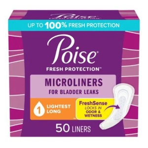 Incontinence Liner Poise 6.9 In Light Absorbency One Size - Kimberly Clark 55387 - Picture 1 of 3